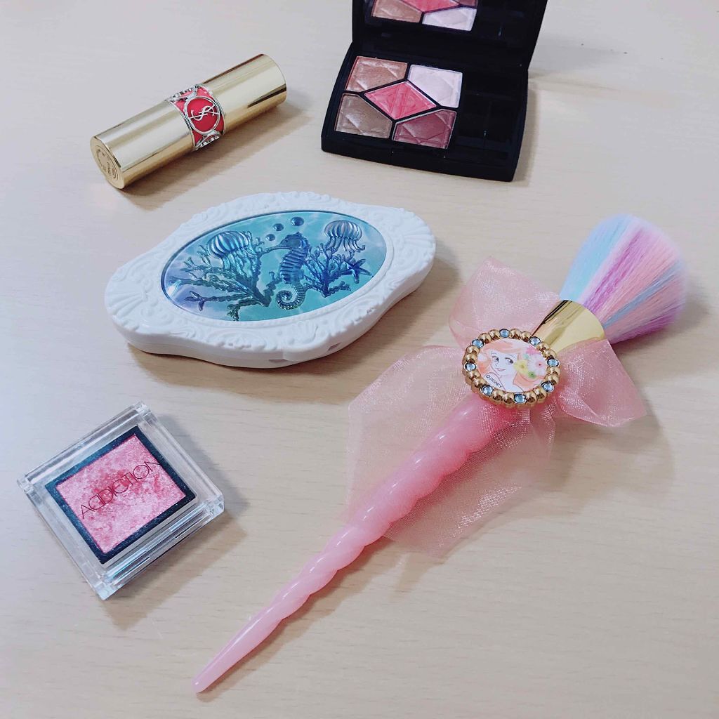 メイクブラシ リトル・マーメイド オリエンタル/ディズニーストア/メイクブラシを使ったクチコミ(4枚目)