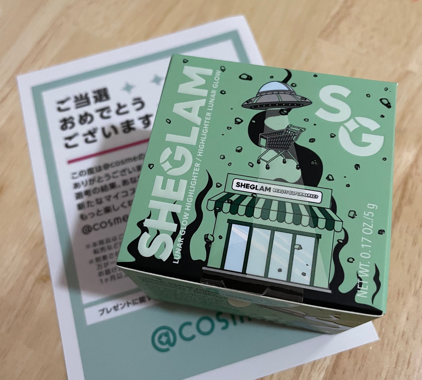 ルナグロウ ハイライター/SHEGLAM/パウダーハイライトを使ったクチコミ(1枚目)