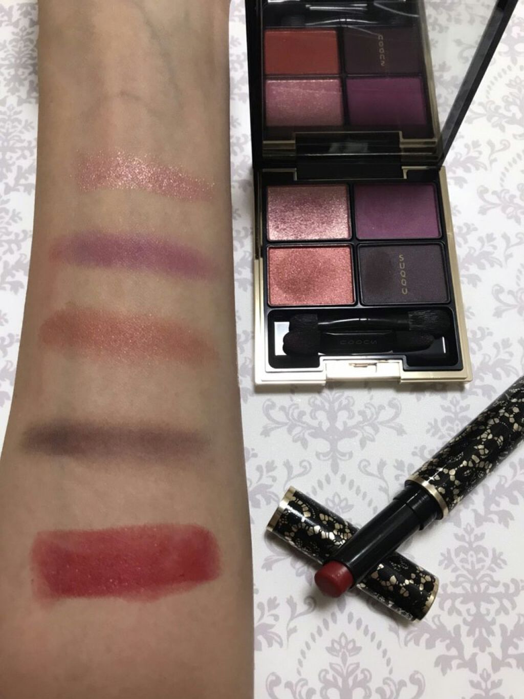 ソーラーグロウ イルミネーティングパウダー デュオ/DOLCE&GABBANA BEAUTY/ハイライトを使ったクチコミ（2枚目）