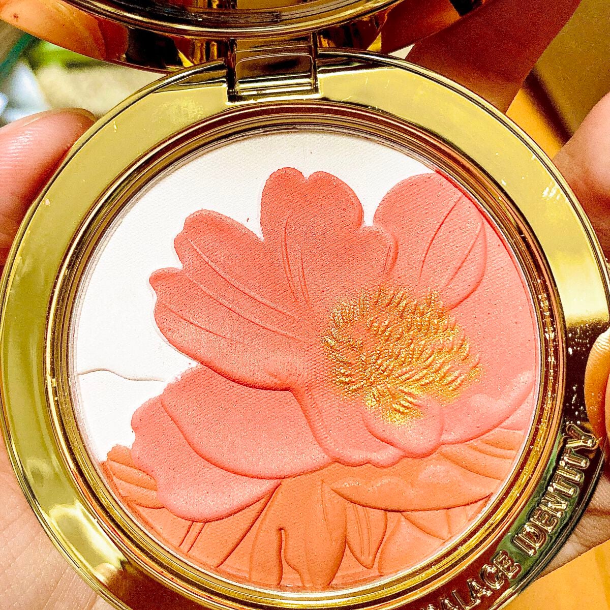 ZEESEAx正宮御品 「盛唐酔夢」シリーズ 丹酔金箔 牡丹チークシャッドパレット/ZEESEA/パウダーチークを使ったクチコミ(3枚目)