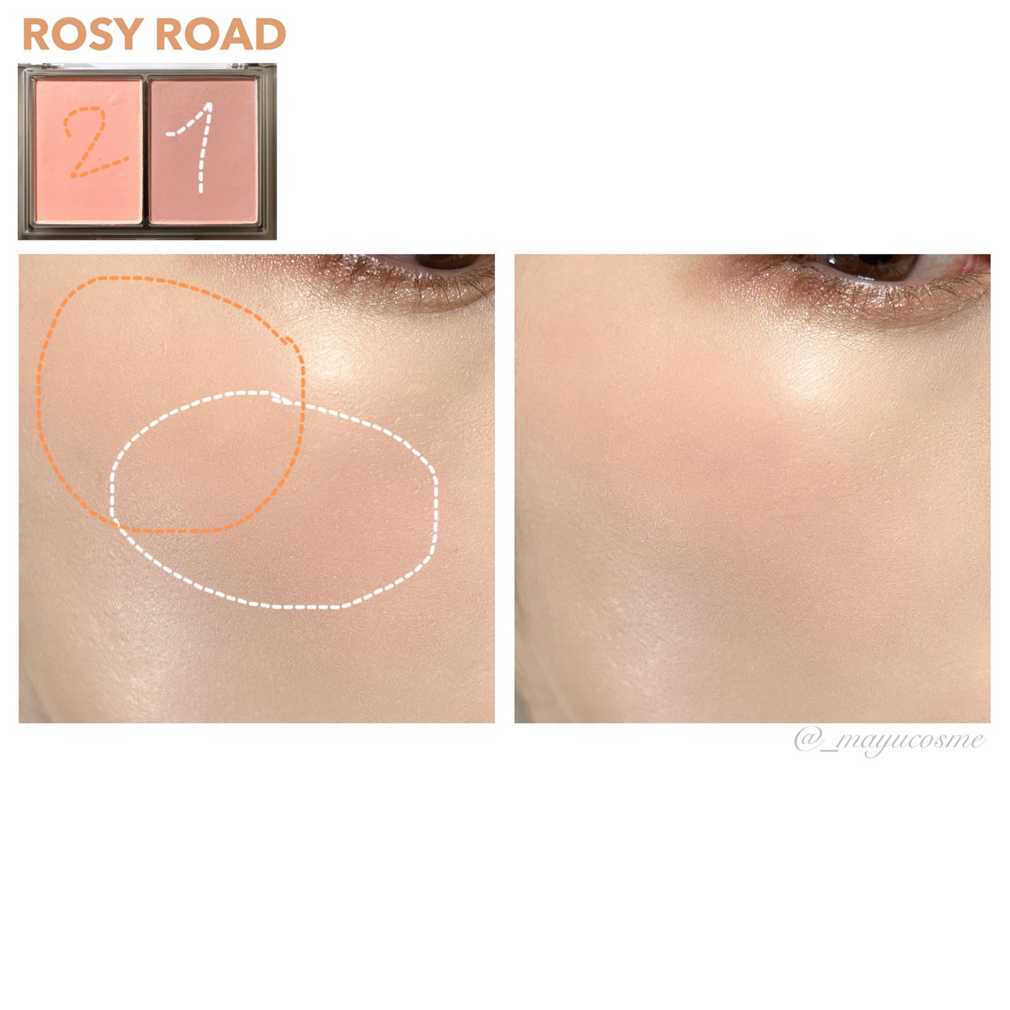 ハイパーフィットカラーチーク/FEEV/ジェル・クリームチークを使ったクチコミ(5枚目)