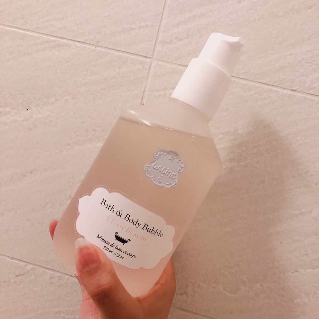 Laline ボディクリーム チェリーブロッサムのクチコミ「

はつラリンアイテム♡♡

今まではサボン派でしたが、
近くにお店がないことと、コスパも考え.....」（1枚目）