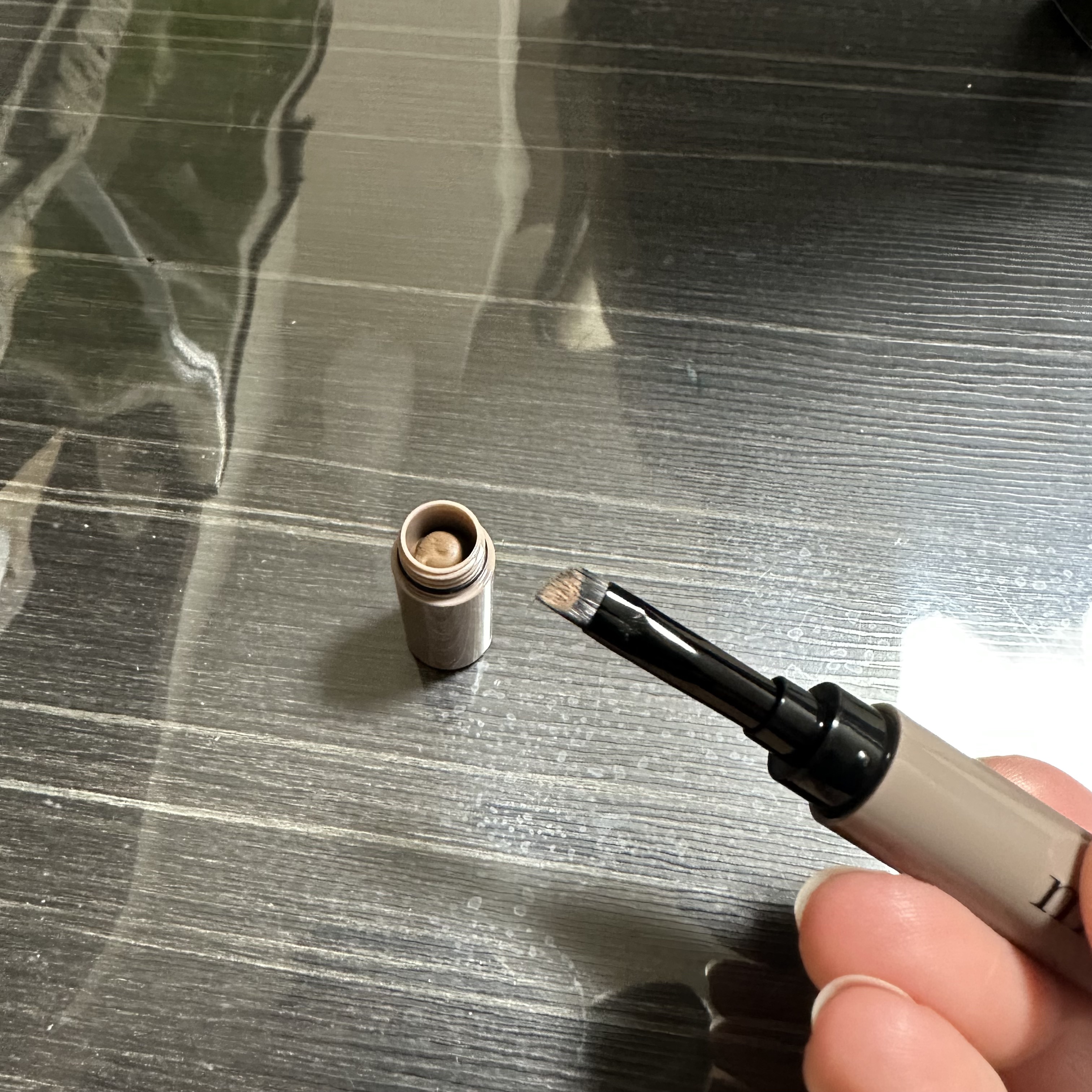 アイブロウクリームポマード ナチュラルブラウン/mayuota/その他アイブロウを使ったクチコミ（3枚目）