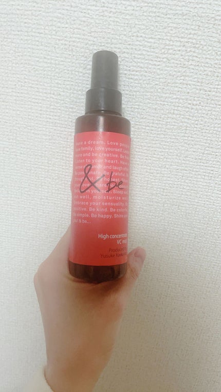 ハイコンセントレイト VC ミスト/&be/ミスト状化粧水を使ったクチコミ(1枚目)