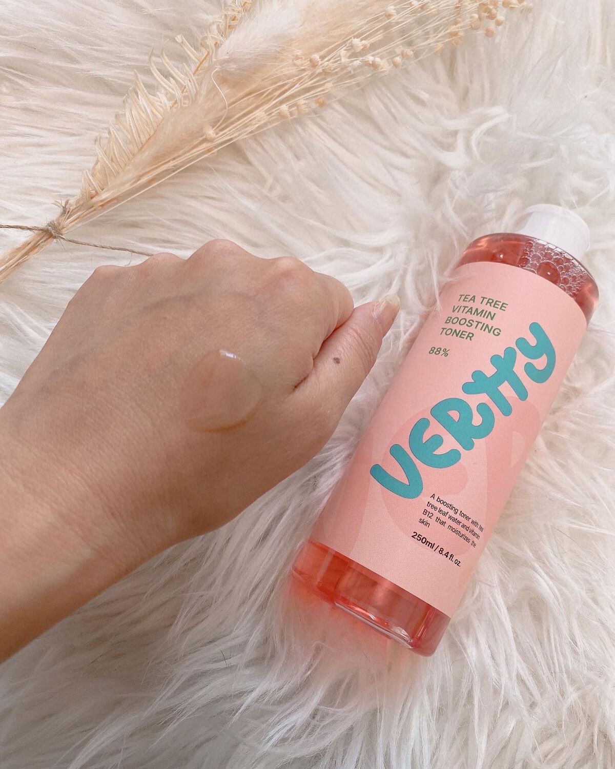 ティーツリー88%ビタミンブースティングトナー/Vertty/化粧水を使ったクチコミ（2枚目）