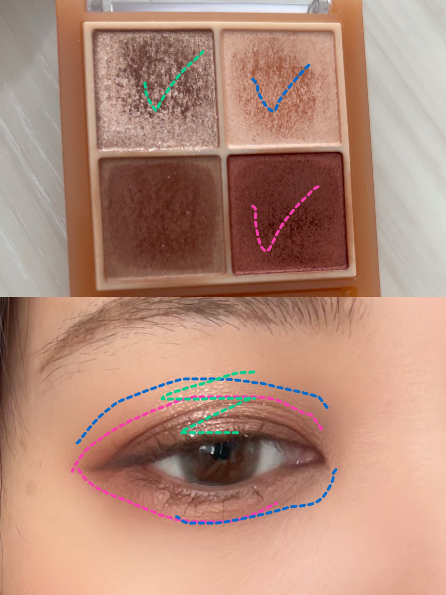 ベージュトーンアイシャドウ/CEZANNE/アイシャドウパレットを使ったクチコミ(3枚目)