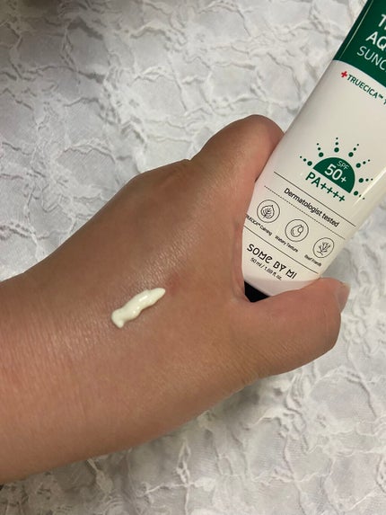 TRUECICA アクアカーミング日焼け止め/SOME BY MI/日焼け止めクリームを使ったクチコミ(2枚目)
