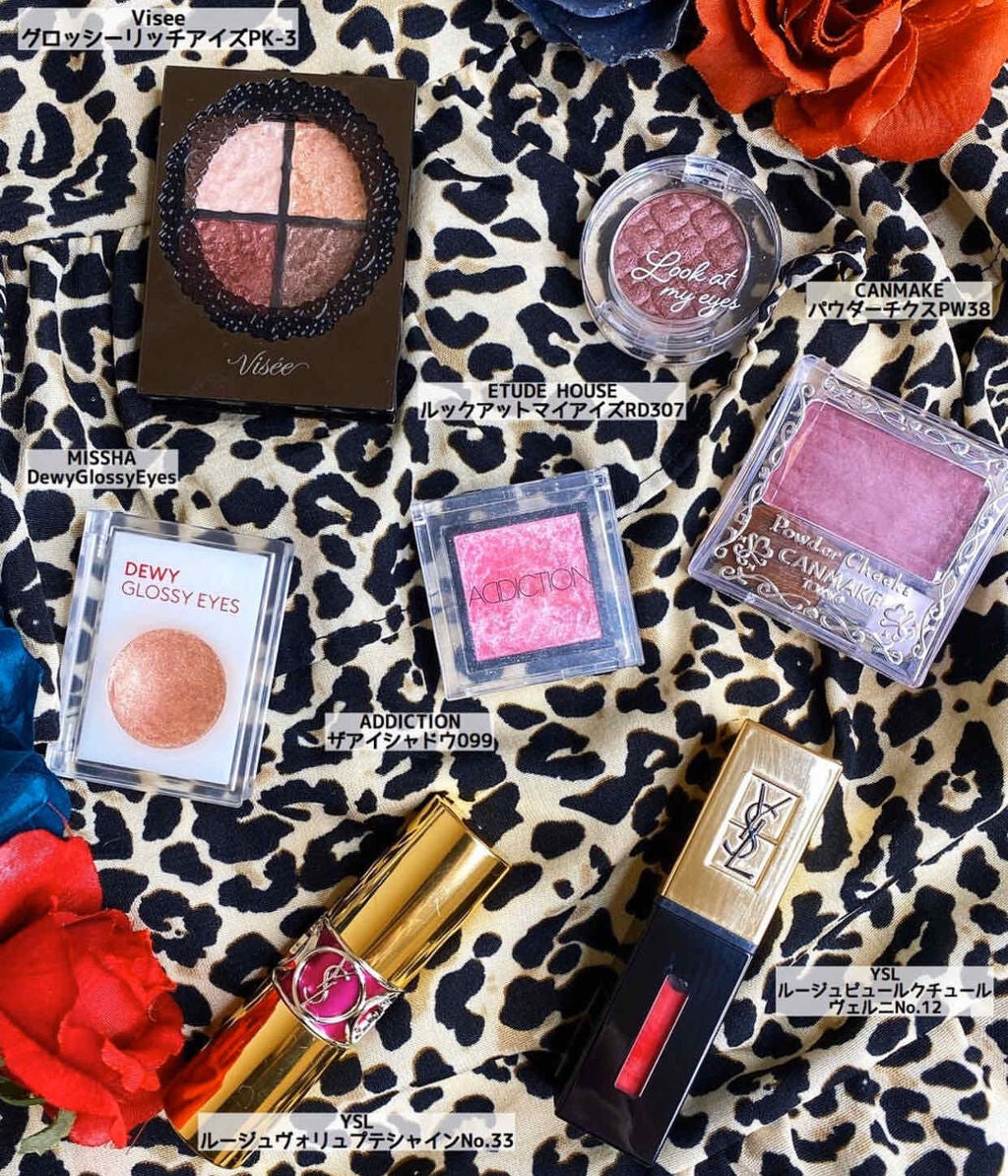 のぼりもえ on LIPS 「🦋最近のメイク🦋.最近パープルとピンクを組み合わせたメイクにハ..」(2枚目)