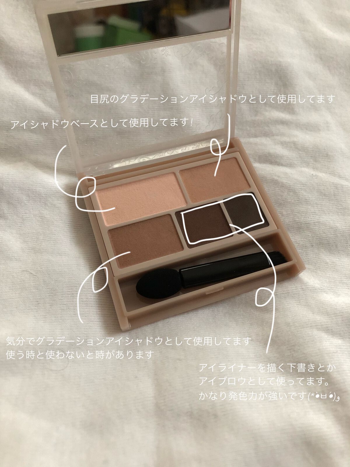 パーフェクトマルチアイズ/キャンメイク/アイシャドウパレットを使ったクチコミ(4枚目)