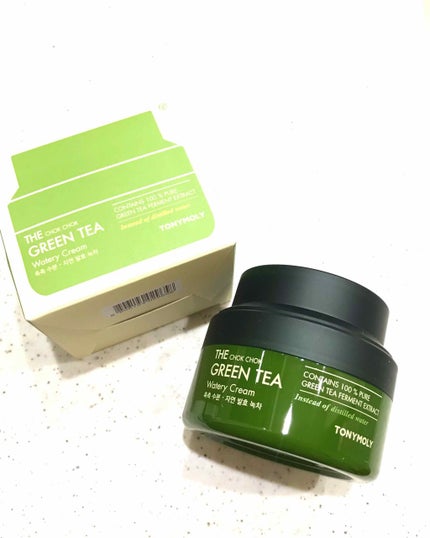 THE CHOK CHOK GREENTEA Watery Cream/TONYMOLY/フェイスクリームを使ったクチコミ(1枚目)