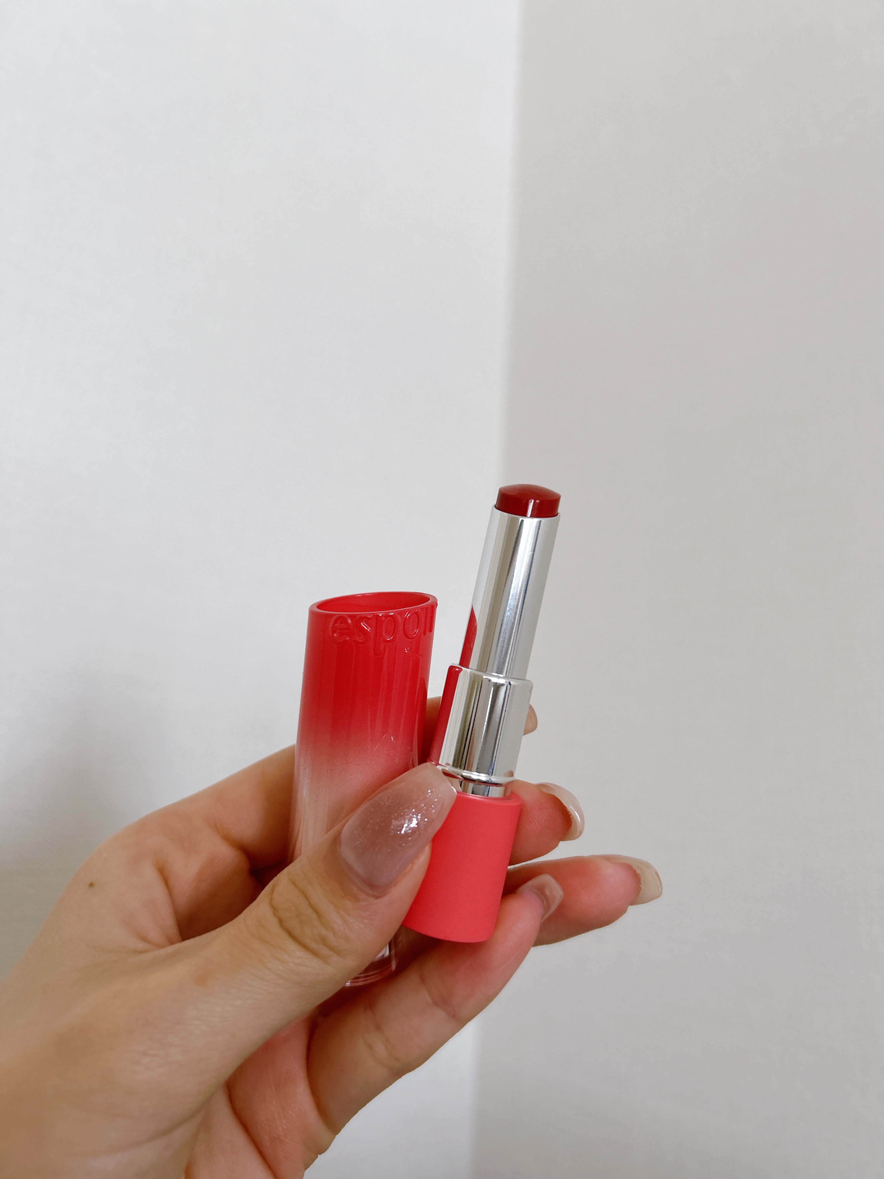 ノーウェアリップスティック バーミンググロー 06 ニューローズ(New Rose)/espoir/口紅を使ったクチコミ（3枚目）