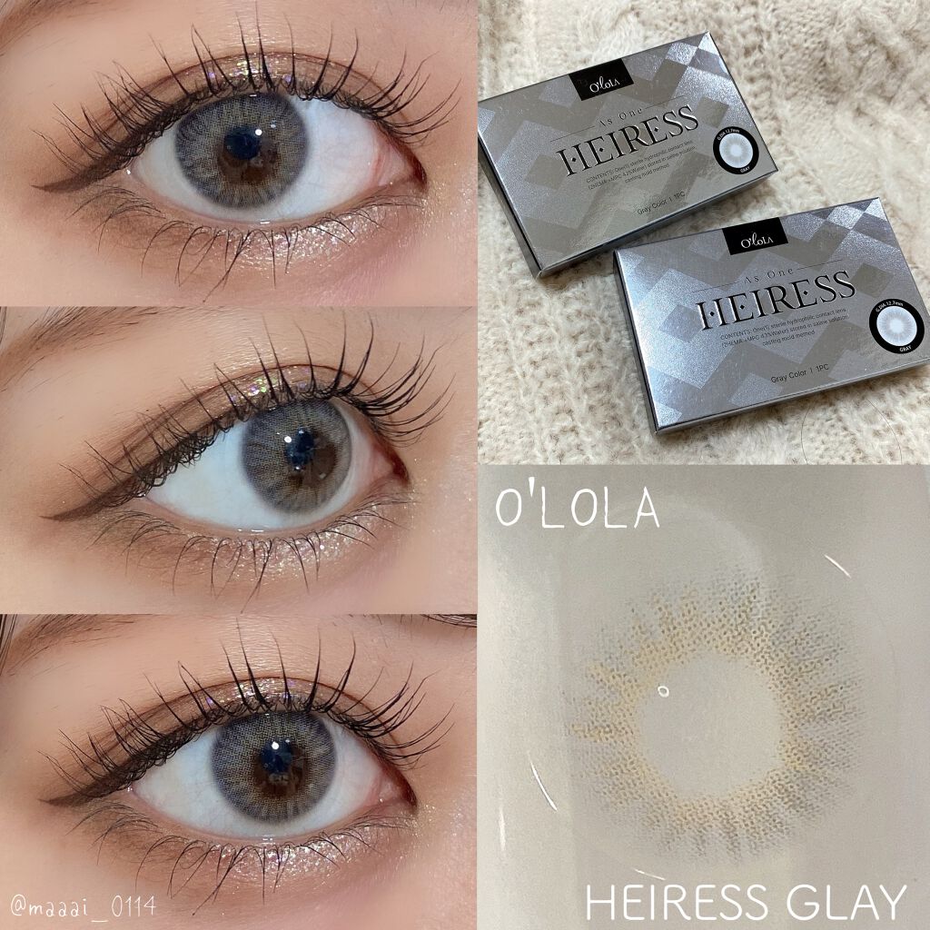エアリス(Heiress)/OLOLA/カラーコンタクトレンズを使ったクチコミ(3枚目)