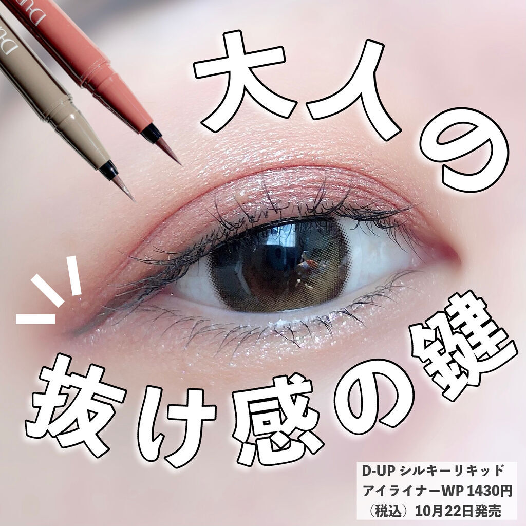 シルキーリキッドアイライナーWP/D-UP/リキッドアイライナーを使ったクチコミ（1枚目）