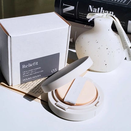 Reliefit CICA CLEAR CUSHION/HOLIKA HOLIKA/クッションファンデーションを使ったクチコミ(1枚目)