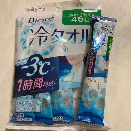 冷シート 冷タオル 無香性/ビオレ/ボディシートを使ったクチコミ(1枚目)