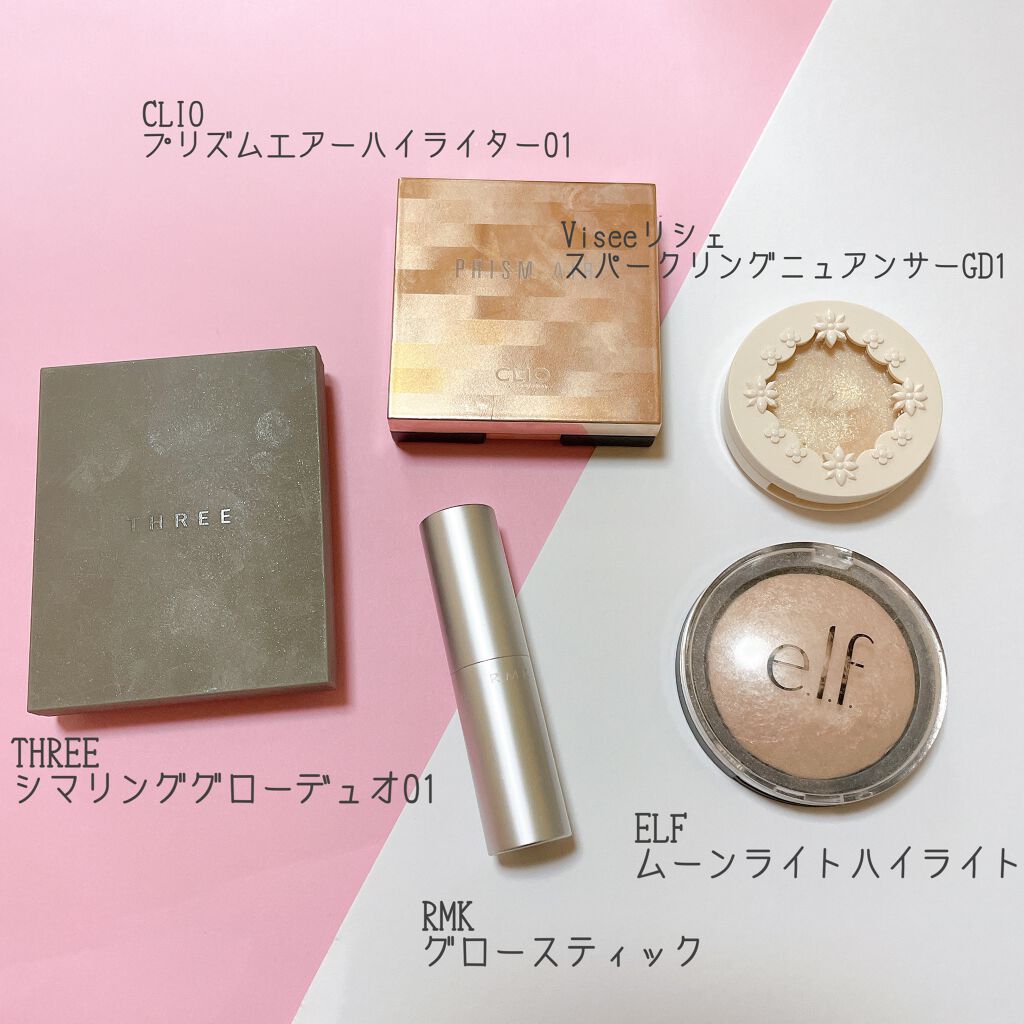 ベイクド ハイライター & ブラッシュ/e.l.f. Cosmetics/パウダーハイライトを使ったクチコミ（2枚目）