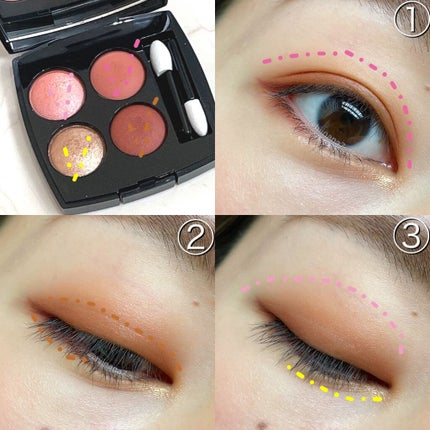 レ キャトル オンブル/CHANEL/アイシャドウパレットを使ったクチコミ(3枚目)