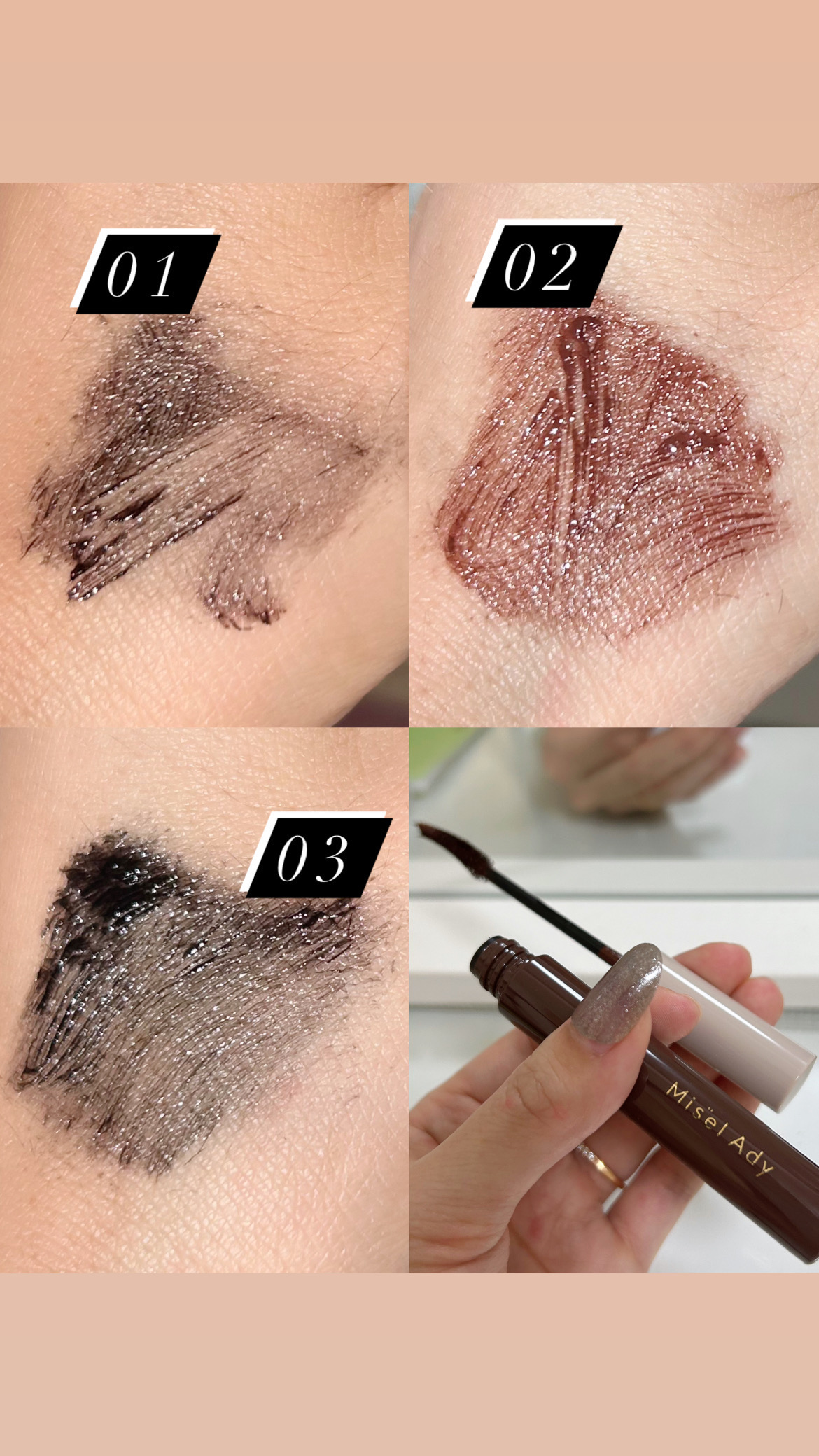 ミゼルエディ カールアップマスカラ 06 ビターブラウン/ミゼルエディ/マスカラを使ったクチコミ（2枚目）