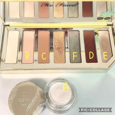 スパークリング パイナップル アイシャドウ パレット/Too Faced/パウダーアイシャドウを使ったクチコミ（3枚目）