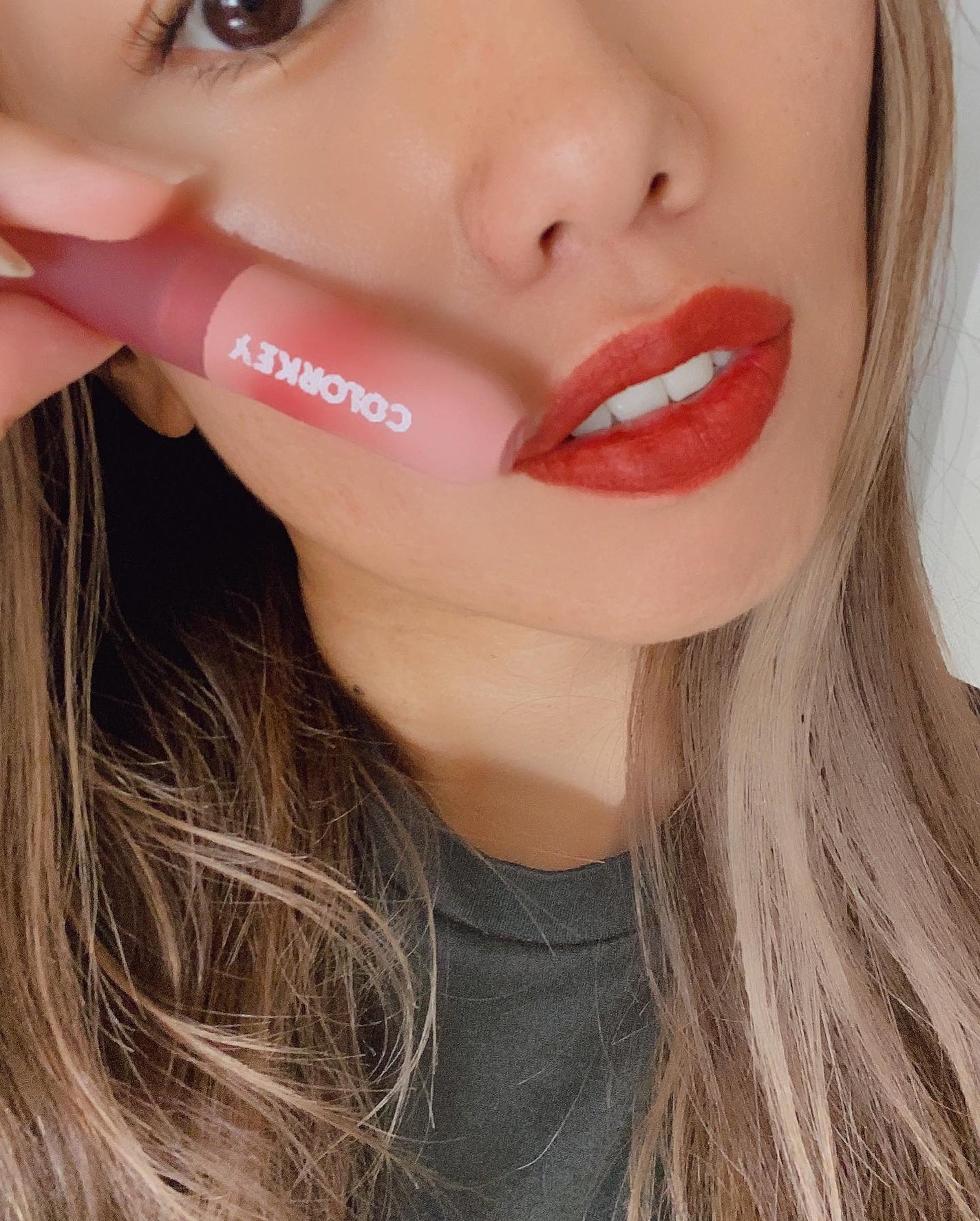 CKムースMリップ(通称:CKムース泥リップ)/COLORKEY/口紅を使ったクチコミ(2枚目)