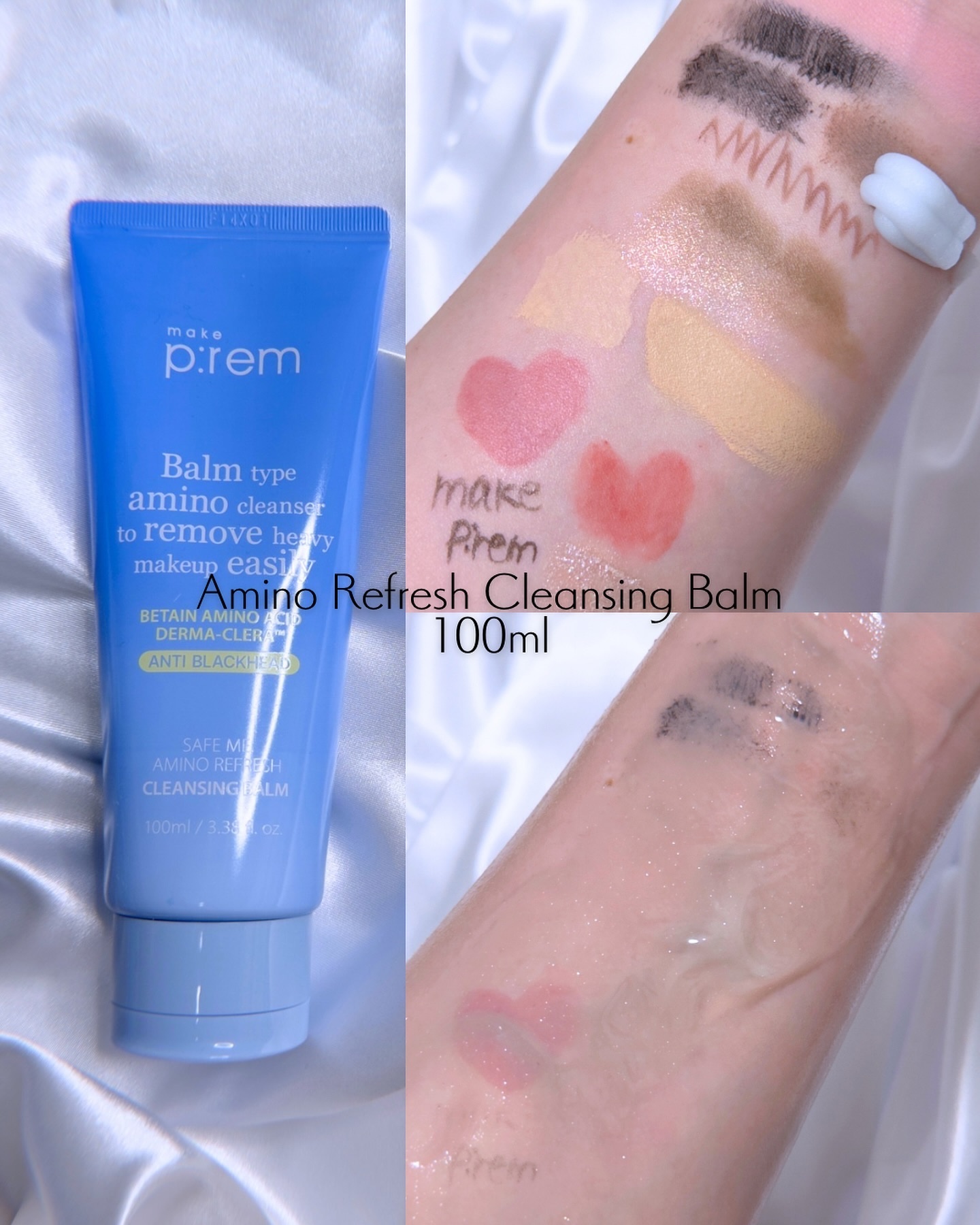 アミノリフレッシュクレンジングバーム/make prem/クレンジングバームを使ったクチコミ（3枚目）