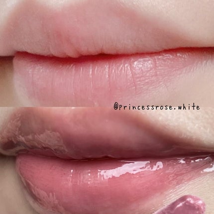 グラスティングカラーグロス/rom&nd/リップグロスを使ったクチコミ(4枚目)