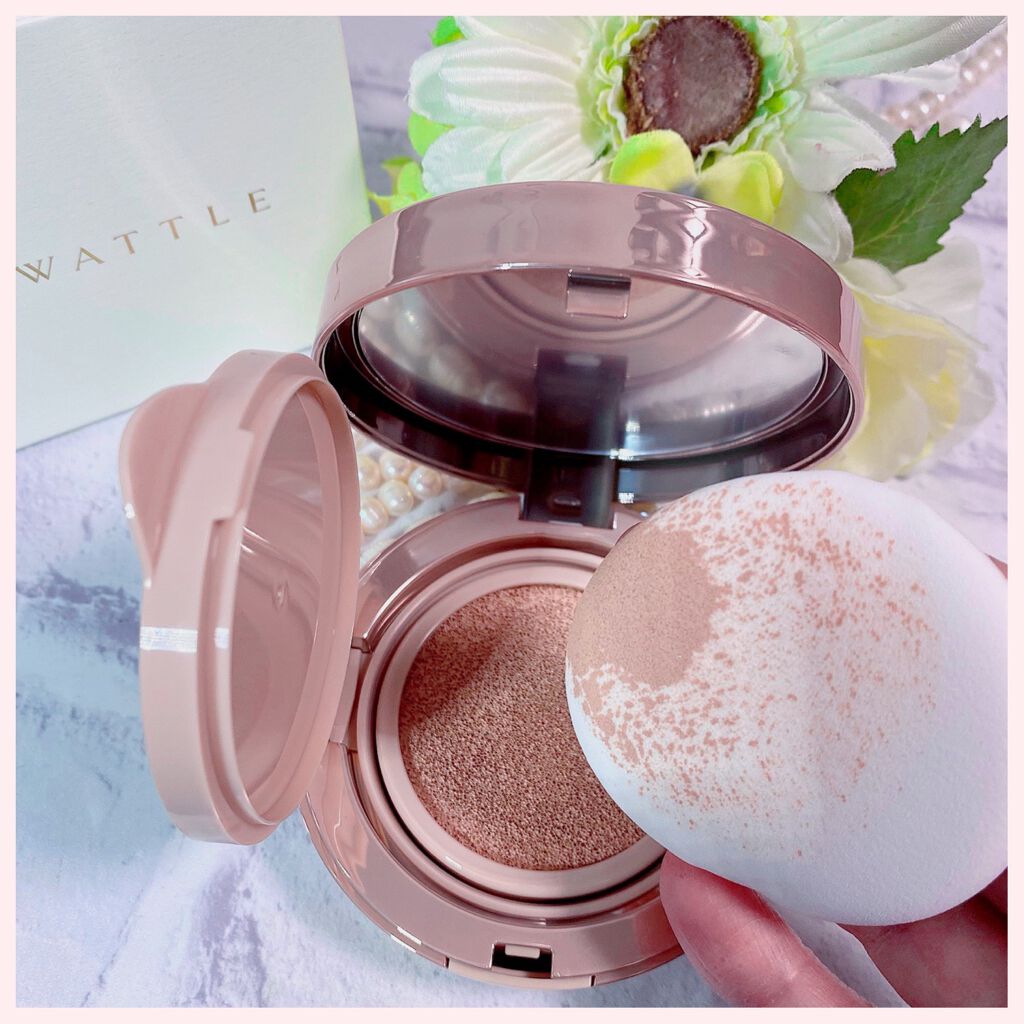 WATTLEクッションファンデーション/WATTLE/クッションファンデーションを使ったクチコミ(4枚目)