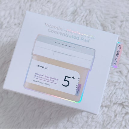 5番 白玉グルタチオンCフィルムパッド/numbuzin/トナーパッドを使ったクチコミ(1枚目)