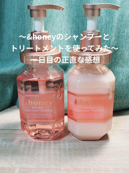 &honey Melty モイストリペア シャンプー1.0/モイストリペア ヘアトリートメント2.0/&honey/市販シャンプーを使ったクチコミ(1枚目)