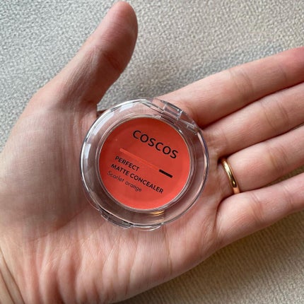 パーフェクトマットコンシーラー スカーレットオレンジ/COSCOS/クリームコンシーラーを使ったクチコミ(3枚目)