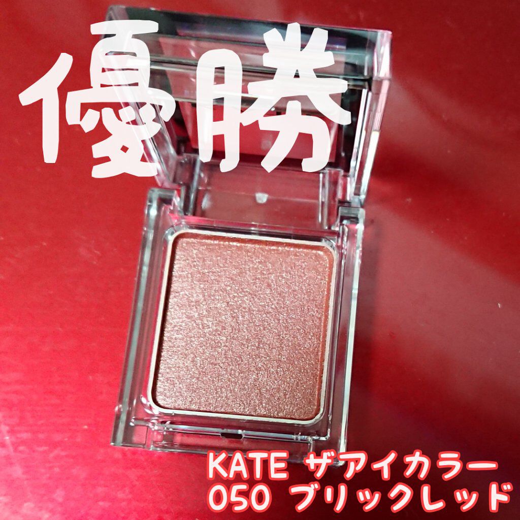 ケイト ザ アイカラー 050 ブリックレッド/KATE/単色アイシャドウを使ったクチコミ（1枚目）