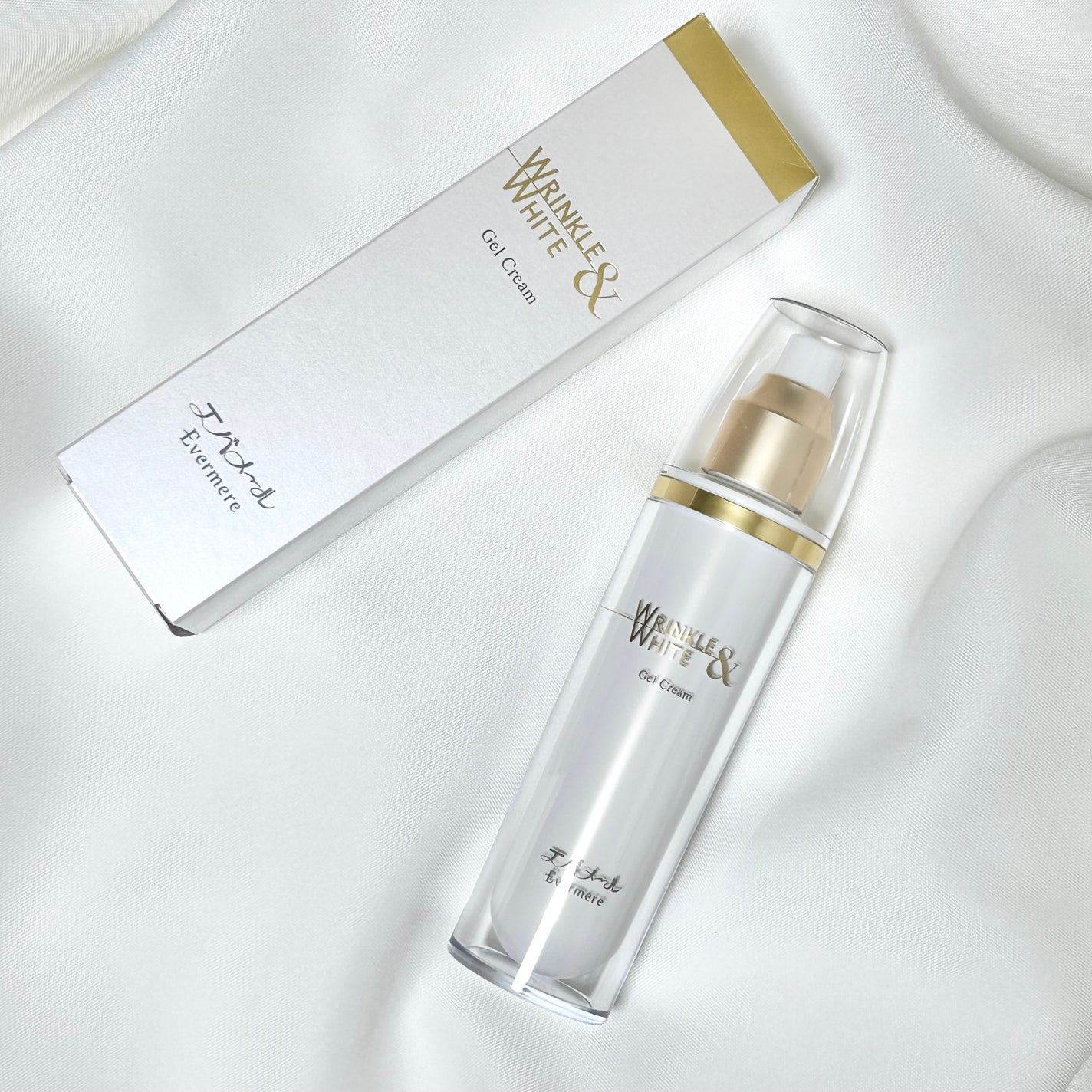 リンクル&ホワイト ゲルクリーム/エバメール/オールインワン化粧品を使ったクチコミ(2枚目)