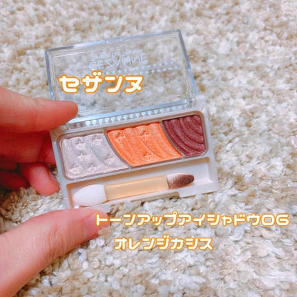 トーンアップアイシャドウ/CEZANNE/アイシャドウパレットを使ったクチコミ(1枚目)