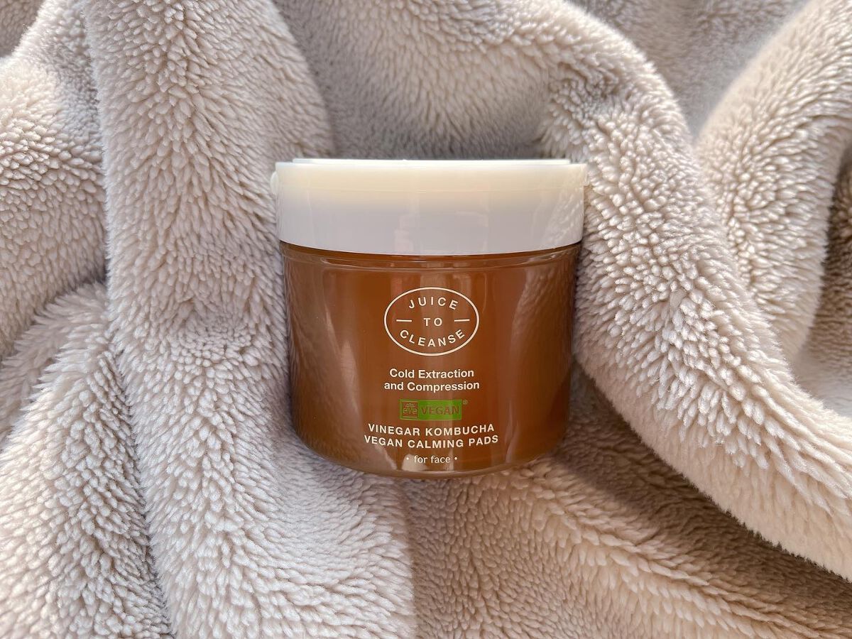 ビネガー コンブチャ ヴィーガン カーミングパッド/JUICE TO CLEANSE/トナーパッドを使ったクチコミ(4枚目)