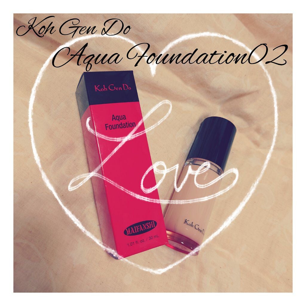 マイファンスィー アクアファンデーション/Koh Gen Do/リキッドファンデーションを使ったクチコミ(1枚目)