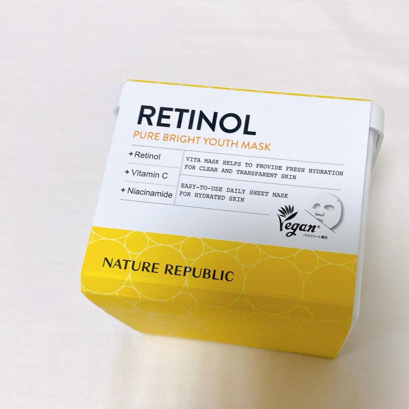 キューブマスク レチノール/ネイチャーリパブリック/シートマスク・パックを使ったクチコミ(2枚目)