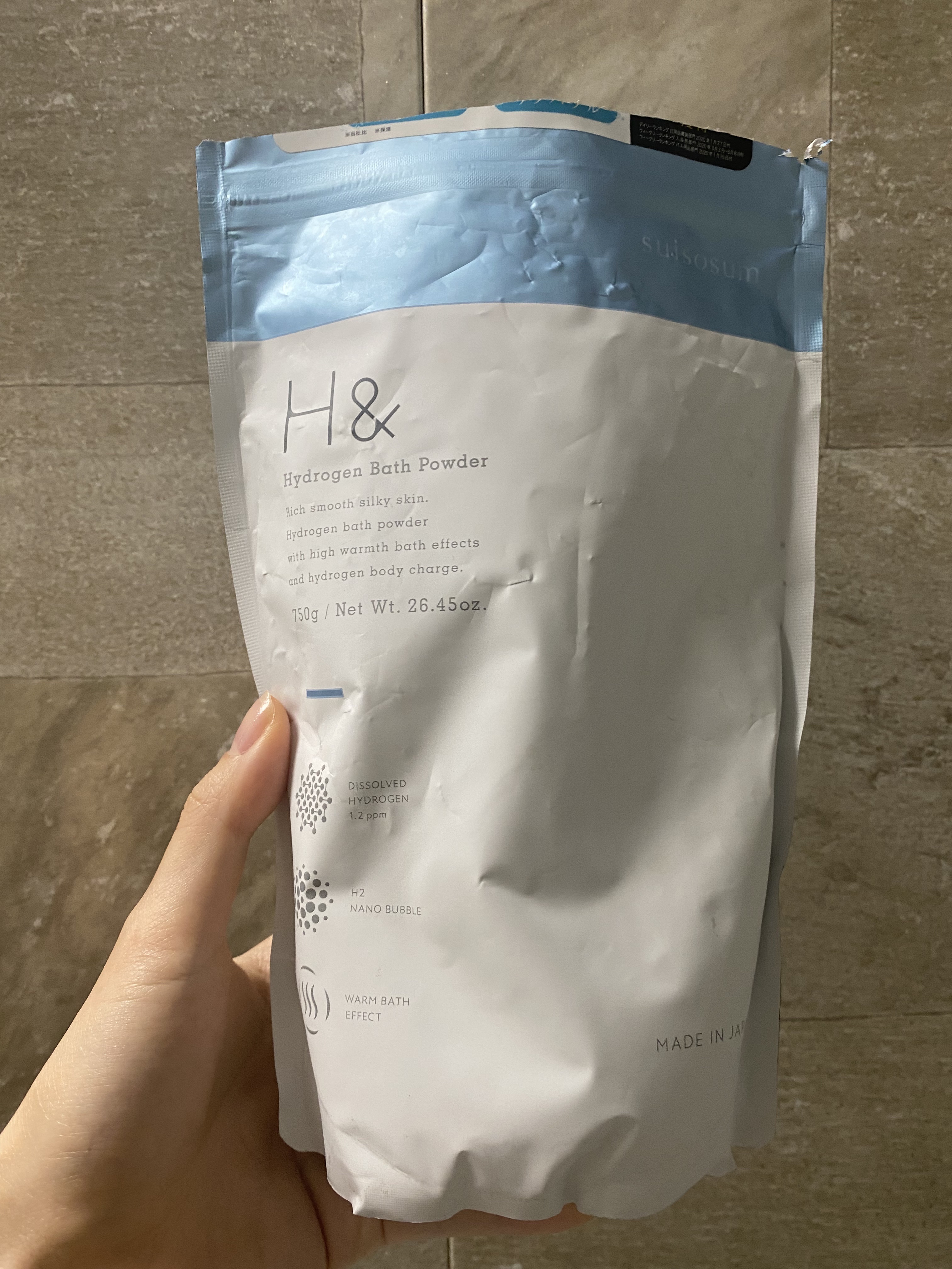 アッシュアンド 水素入浴剤/H&/無機塩系入浴剤を使ったクチコミ（1枚目）