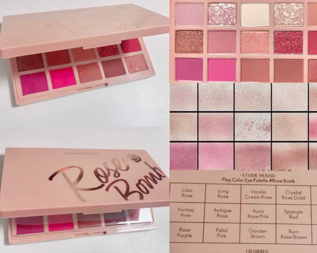 プレイカラーアイパレット ローズボム/ETUDE/アイシャドウパレットを使ったクチコミ(2枚目)
