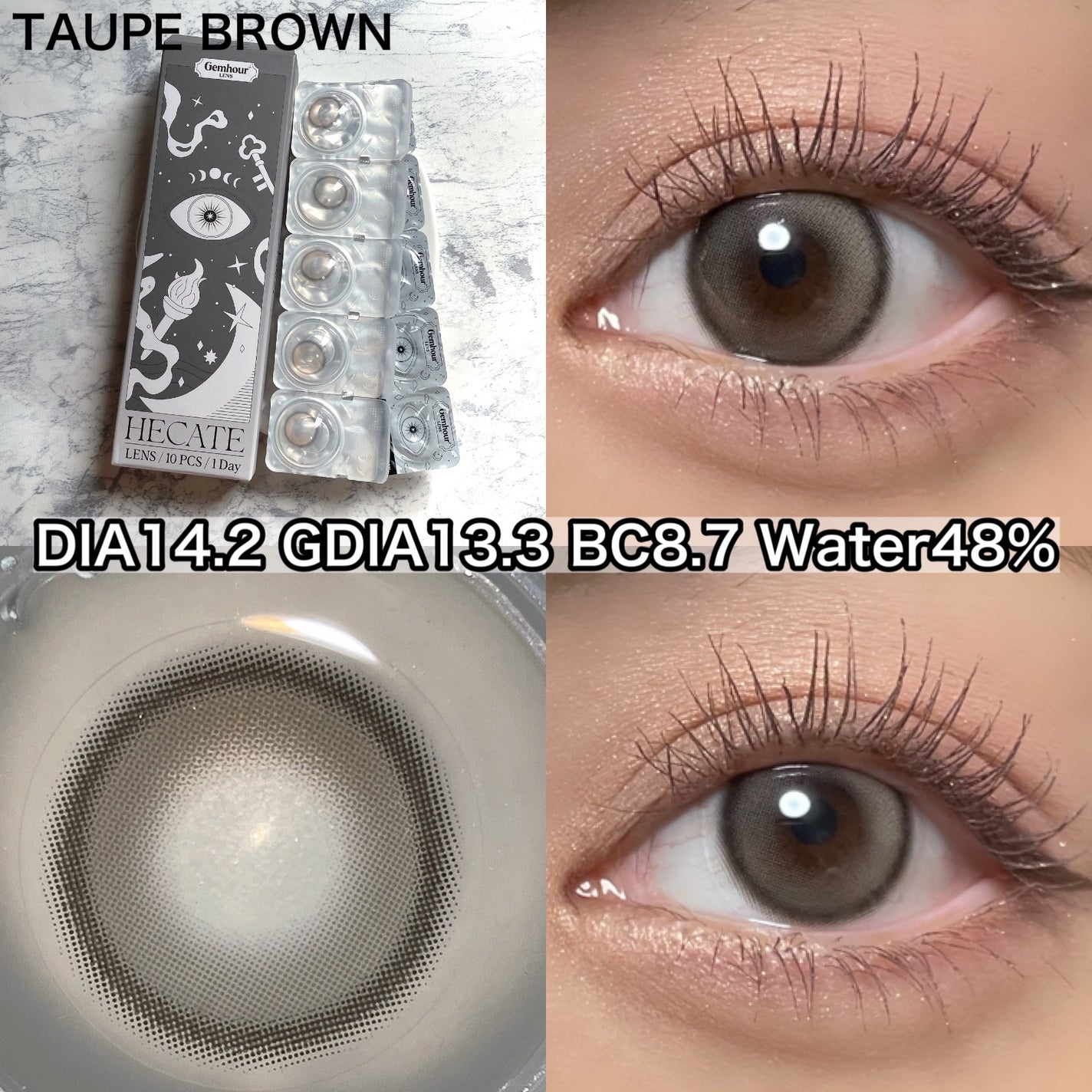 Hecate 1Day/Gemhour lens/カラーコンタクトレンズを使ったクチコミ(5枚目)