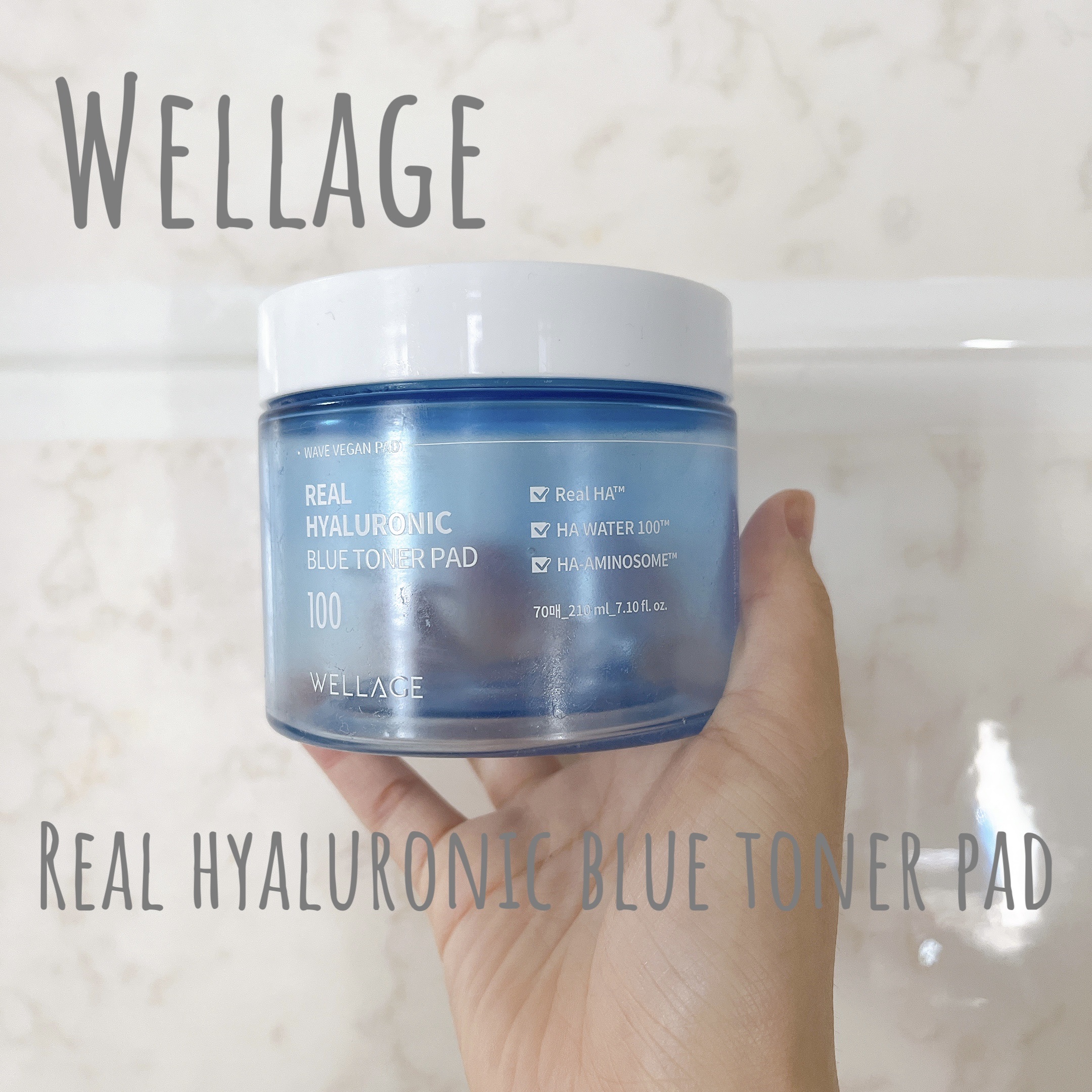 リアルヒアロニックブルートナーパッド/Wellage/トナーパッドを使ったクチコミ（1枚目）