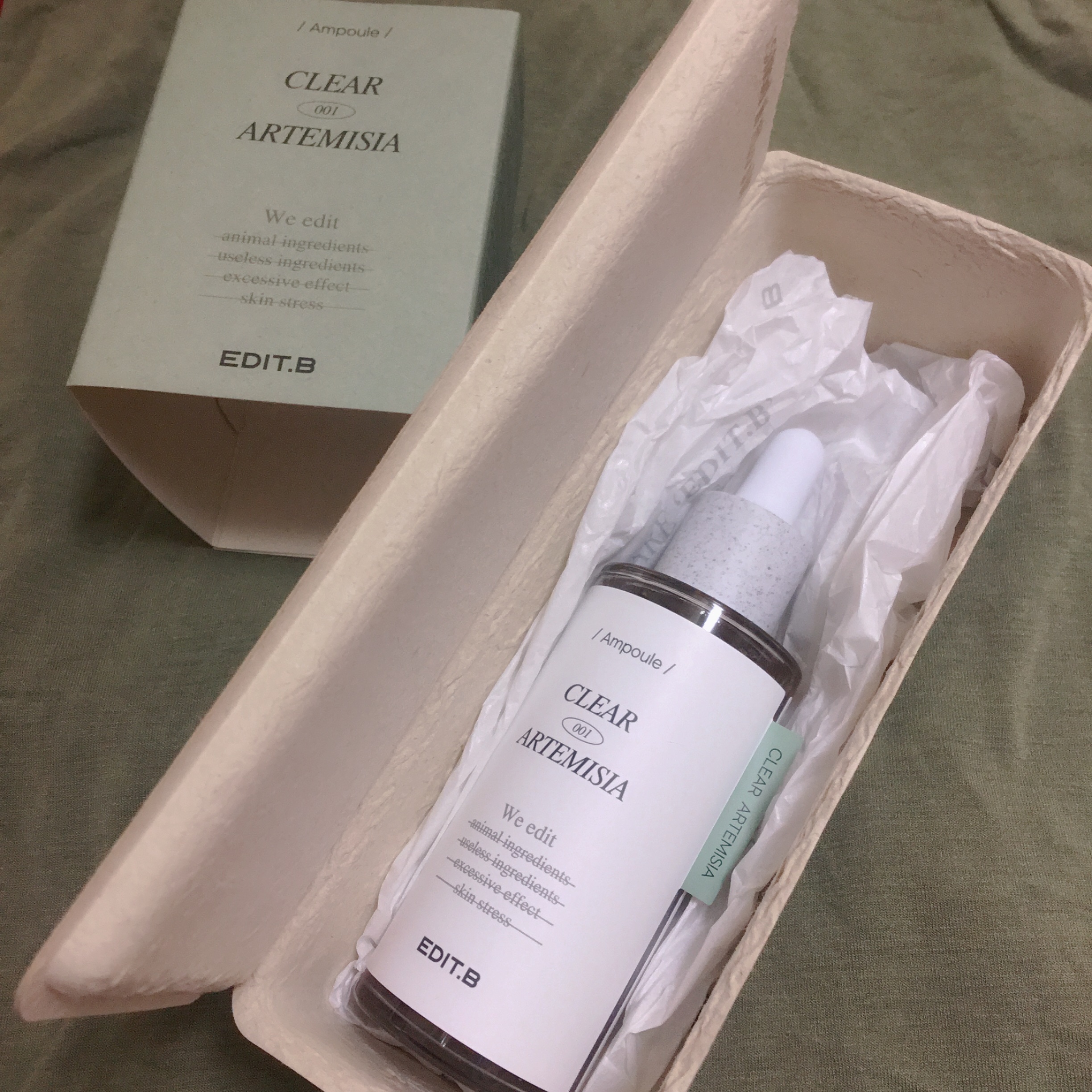 クリアヨモギアンプル/EDIT.B/美容液を使ったクチコミ（1枚目）