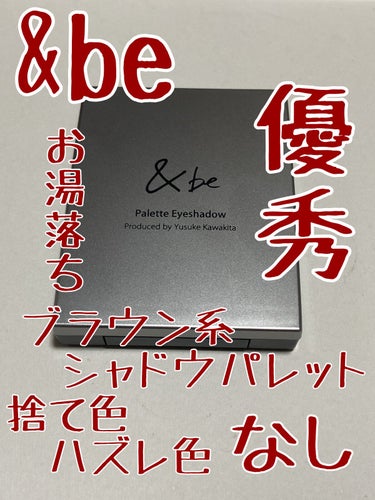 パレットアイシャドウ サンセットブラウン/＆be/パウダーアイシャドウを使ったクチコミ（1枚目）