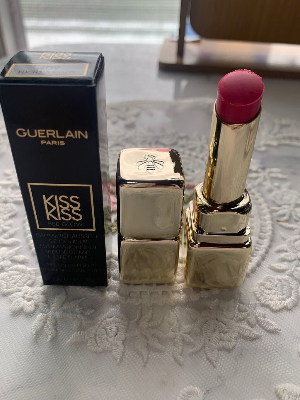 キスキス シャイン ブルーム/GUERLAIN/口紅を使ったクチコミ(2枚目)