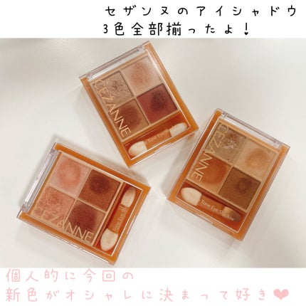 ベージュトーンアイシャドウ/CEZANNE/アイシャドウパレットを使ったクチコミ(2枚目)