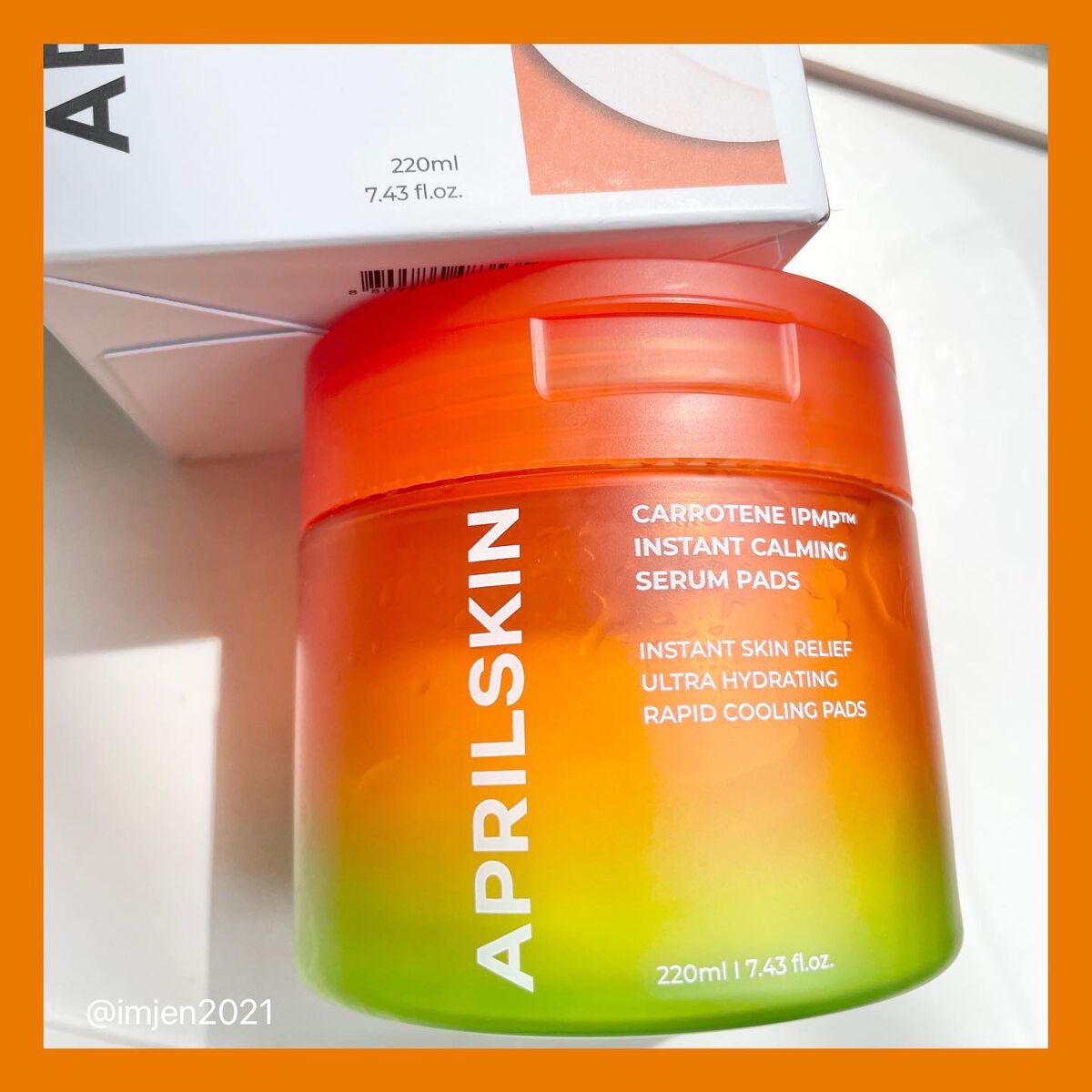 カロテンIPMP(TM) ブレミッシュカーミングセラムパッド/APRILSKIN/トナーパッドを使ったクチコミ(6枚目)