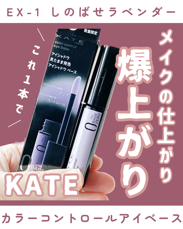 カラーコントロールアイベース/KATE/アイシャドウベースを使ったクチコミ（1枚目）