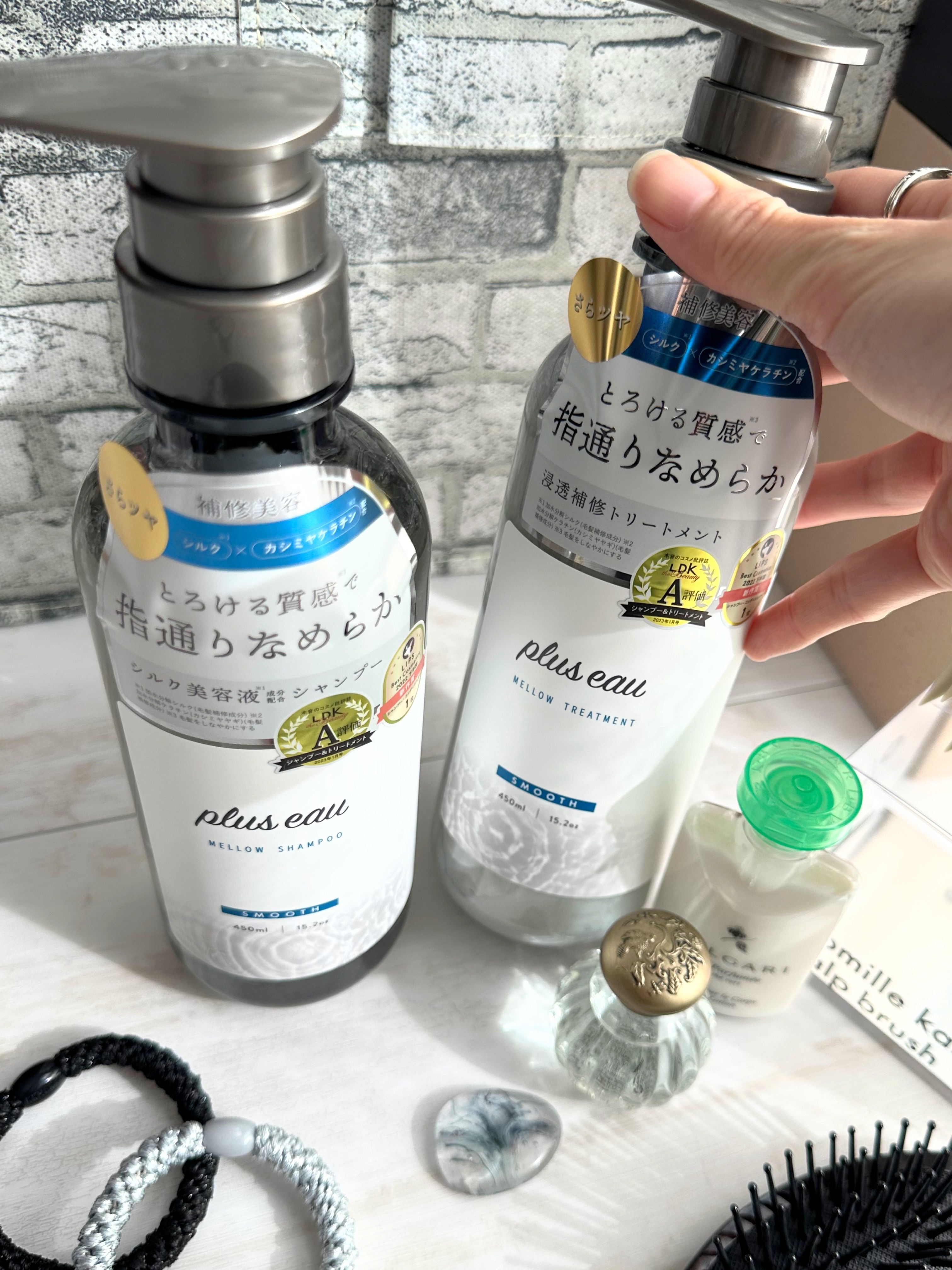 メロウシャンプー/メロウトリートメント/plus eau/市販シャンプーを使ったクチコミ（2枚目）