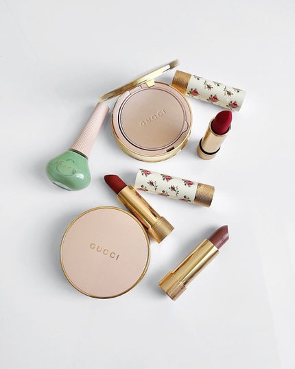グッチ ルージュ ア レーヴル サタン/GUCCI beauty/口紅を使ったクチコミ(2枚目)