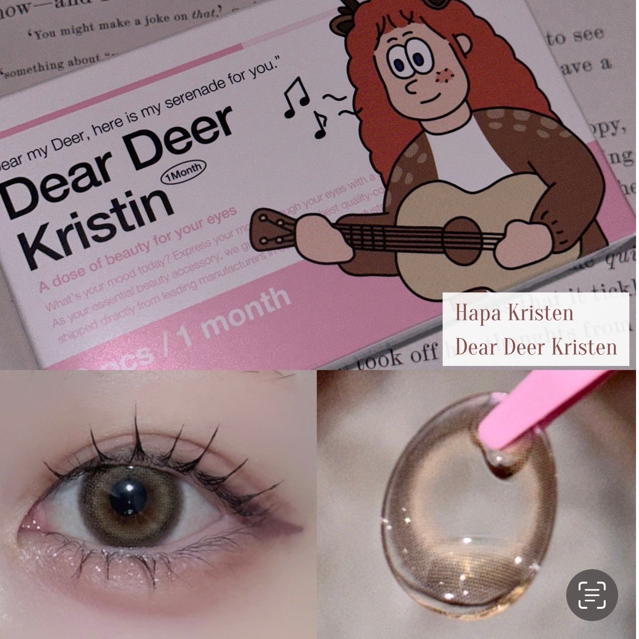 Dear Deer Kristen 1month/Hapa kristin/ワンデー(1DAY)カラコンを使ったクチコミ(2枚目)