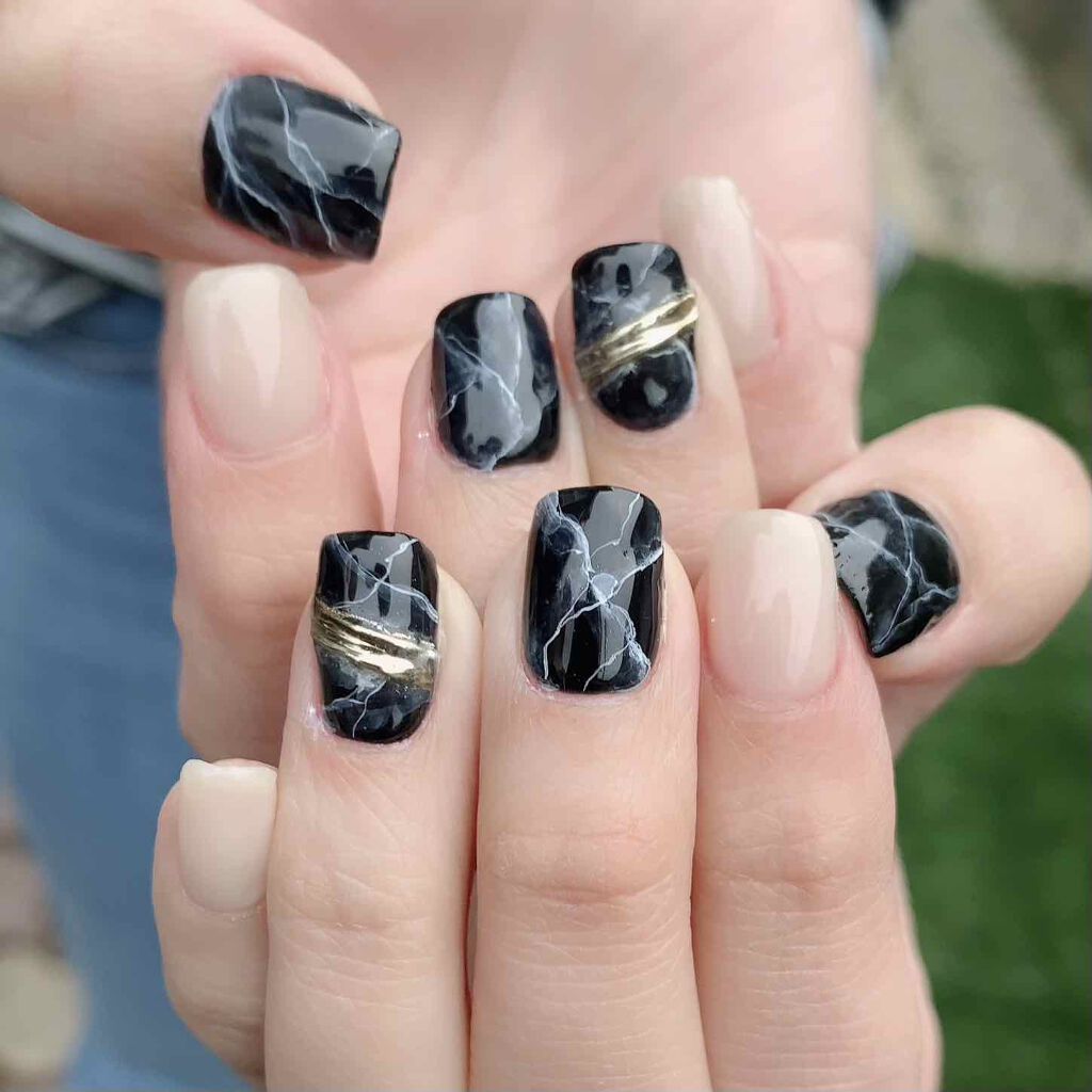 大理石ネイルのネイルデザイン】プリジェル カラーEX｜プリジェルの